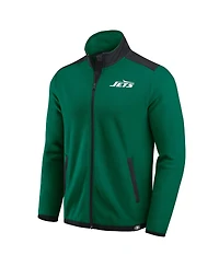 Darius Rucker Collection by Fanatics Men's Green New York Jets Colorblock Polar Fleece Full-Zip Jacket