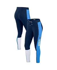 Wear by Erin Andrews Women's Navy/Light Blue Tennessee Titans Color-Block Leggings
