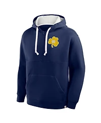 Fanatics Men's Navy Notre Dame Fighting Irish Hometown Premium Rise and Conquer Half-Zip Hoodie