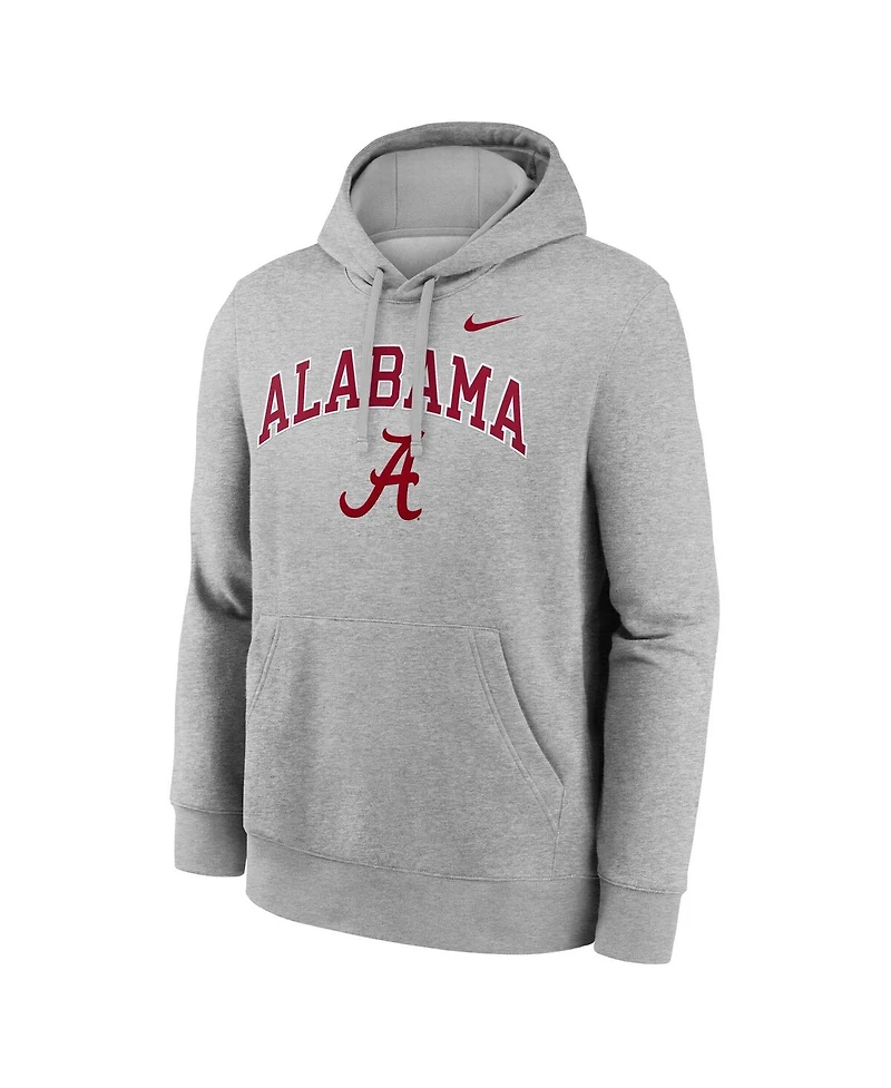 Nike Men's Gray Alabama Crimson Tide Club Fleece Arch Pullover Hoodie