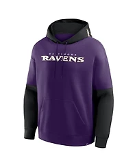 Fanatics Men's Purple Baltimore Ravens Helmet Pullover Hoodie