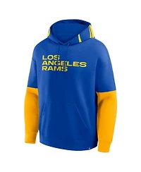 Fanatics Men's Royal Los Angeles Rams Helmet Pullover Hoodie