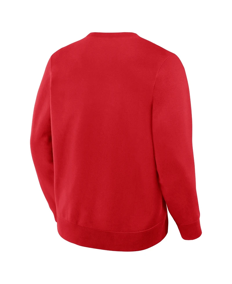 Fanatics Men's Red Kansas City Chiefs Direct Handoff Legacy Pullover Sweatshirt