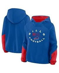Fanatics Women's Royal Buffalo Bills Oversized Redzone Bubble Screen Pullover Hoodie