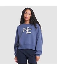 Nike Women's Storm Blue New England Patriots 2025 Rivalries Collection Oversized Phoenix Fleece Sweatshirt