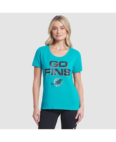 Nike Women's Turbo Green Miami Dolphins 2025 Rivalries Collection Slub Dri-fit T-Shirt