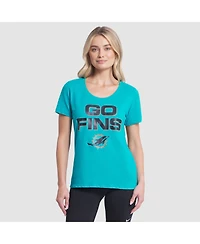 Nike Women's Turbo Green Miami Dolphins 2025 Rivalries Collection Slub Dri-fit T-Shirt