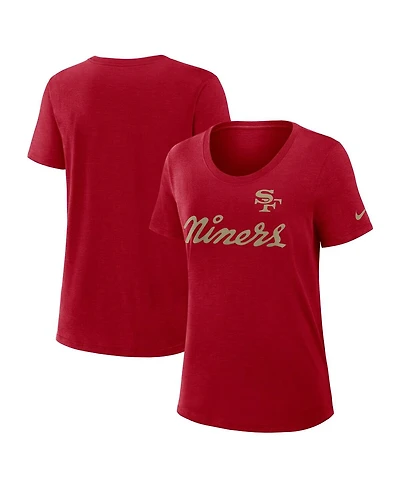 Nike Women's Scarlet San Francisco 49ers 2025 Rivalries Collection Slub Dri-fit T-Shirt