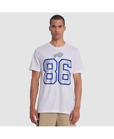 Nike Men's Dalton Kincaid White Buffalo Bills 2025 Rivalries Collection Player Name Number T-Shirt