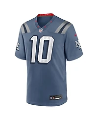 Nike Men's Drake Maye Storm Blue New England Patriots 2025 Rivalries Collection Game Jersey