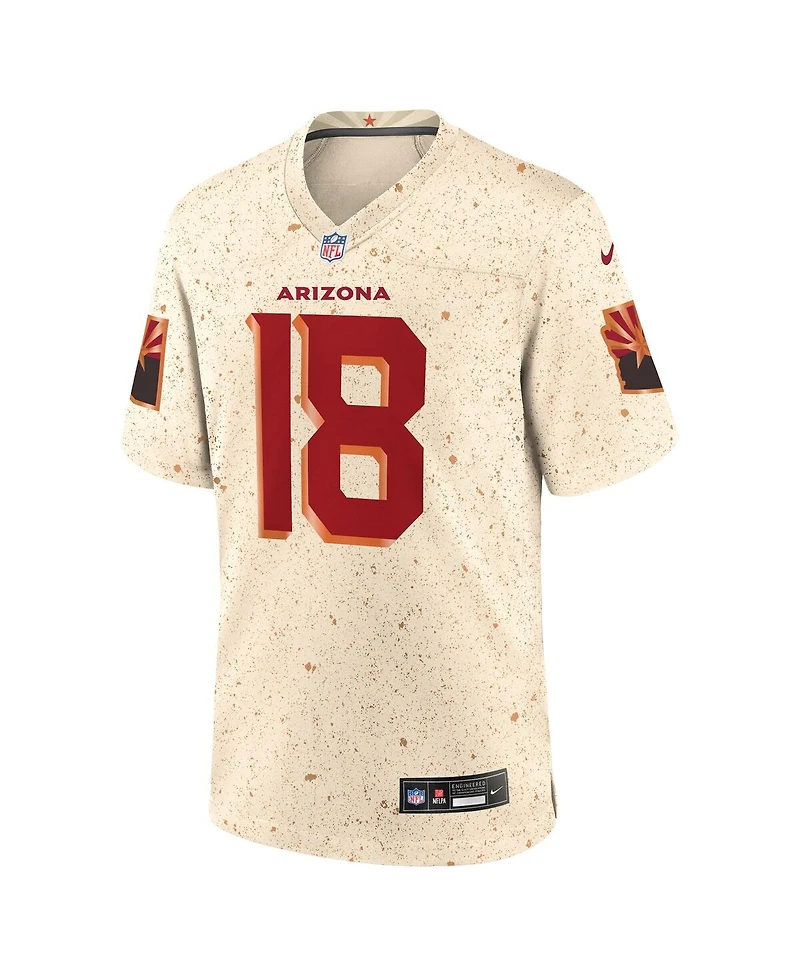Nike Men's Marvin Harrison Jr. Natural Arizona Cardinals 2025 Rivalries Collection Game Jersey