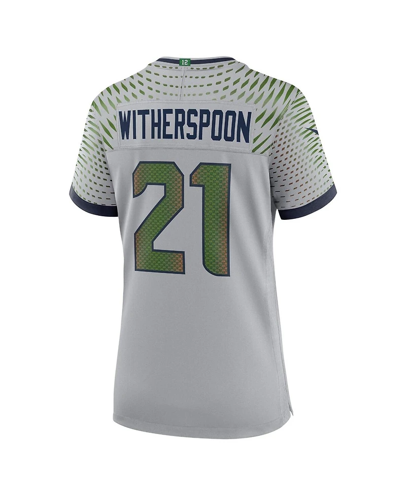 Nike Women's Devon Witherspoon Wolf Gray Seattle Seahawks 2025 Rivalries Collection Game Jersey