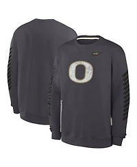 Nike Men's Anthracite Oregon Ducks Shoe Duck Fleece Sweatshirt