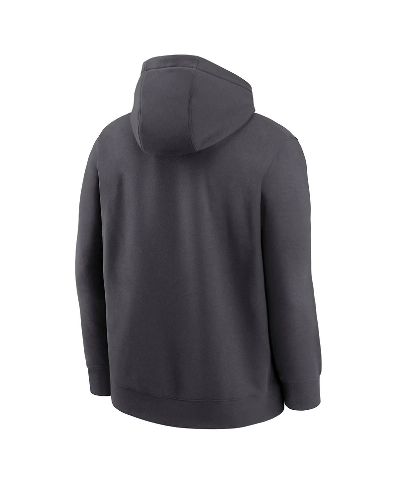 Nike Men's Anthracite Oregon Ducks Shoe Duck Club Fleece Hoodie