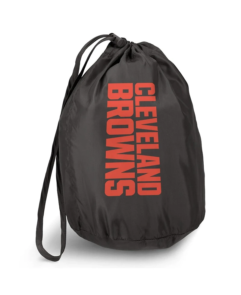 Darius Rucker Collection by Fanatics x Nfl Men's Black Cleveland Browns Packable Full-Zip Vest with Travel Bag