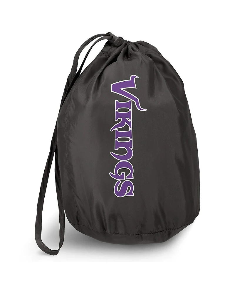 Darius Rucker Collection by Fanatics x Nfl Men's Gray Minnesota Vikings Packable Full-Zip Vest with Travel Bag
