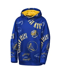 Outerstuff Big Boys and Girls Royal Golden State Warriors Moving Violation Hoodie