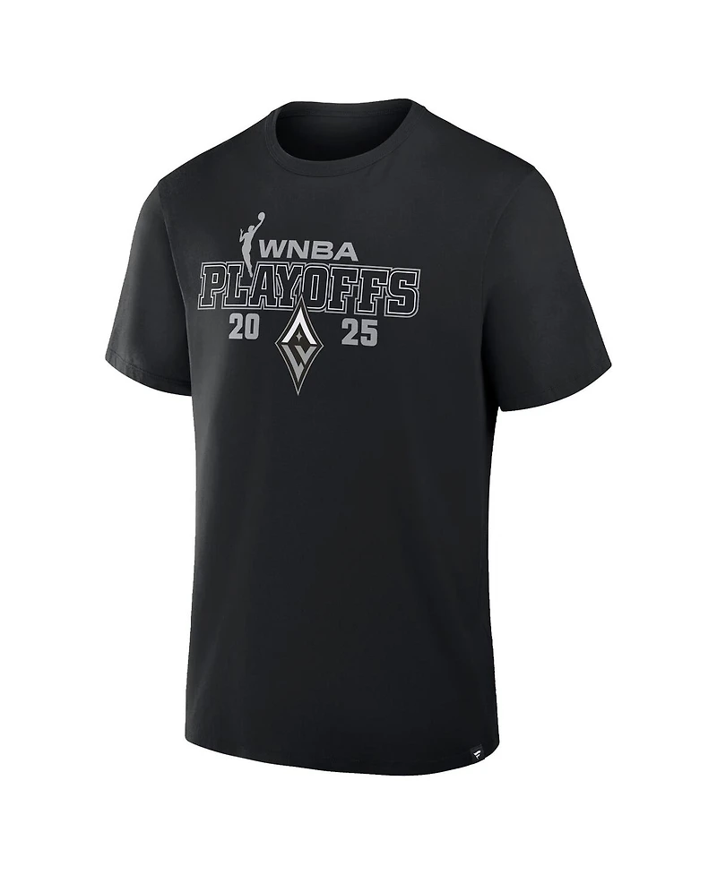 Fanatics Men's and Women's Black Las Vegas Aces 2025 Wnba Playoffs T-Shirt