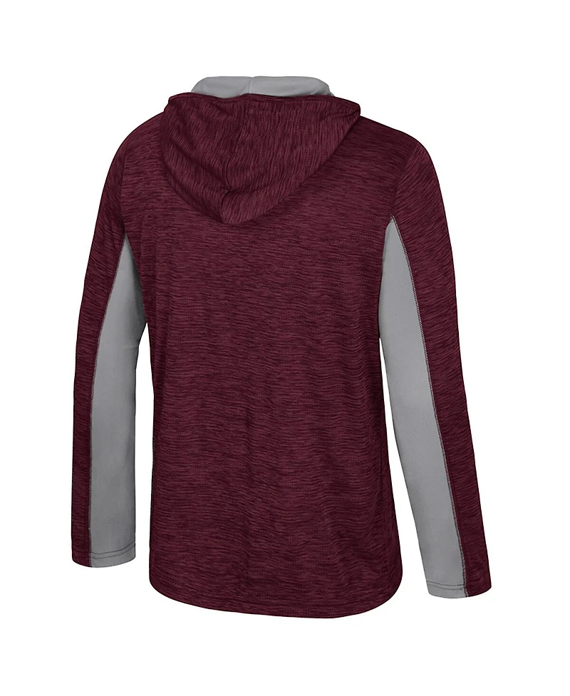 Colosseum Men's Maroon Montana Grizzlies Always Sunny Quarter-Zip Hoodie