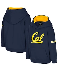 Colosseum Toddler Navy Cal Bears Big Logo Volume Fleece Pullover Hoodie