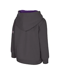 Colosseum Toddler Charcoal Washington Huskies Big Logo Volume Fleece Pullover Hoodie