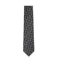 Trafalgar Men's Venom Spider Web Motif Novelty Silk Necktie