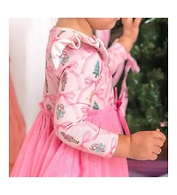 Sweet Wink Toddler Girls Nutcracker Trellis Christmas Long Sleeve Tutu Dress