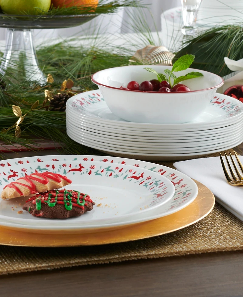 Corelle Winter Berries 18-Pc. Dinnerware Set, Service For 6