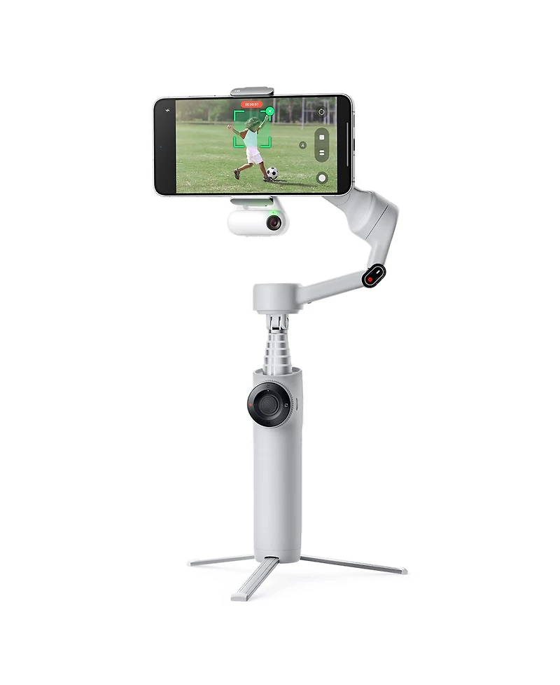 Insta360 Flow 2 3-Axis Ai-Powered Smartphone Gimbal with Ai Tracker, Stone Gray