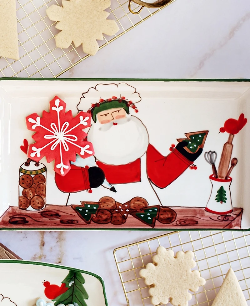 Vietri Old St. Nick 2025 Limited Edition Rectangular Platter