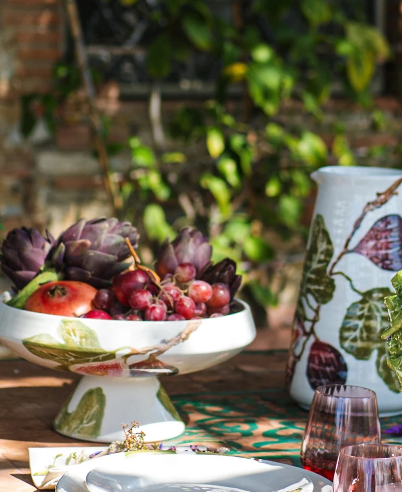 Vietri Fico Pedestal Bowl