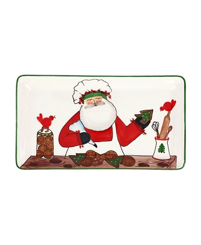 Vietri Old St. Nick 2025 Limited Edition Rectangular Platter