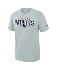 Nike Men's Silver New England Patriots 2025 Rivalries Collection Slub Dri-fit T-Shirt