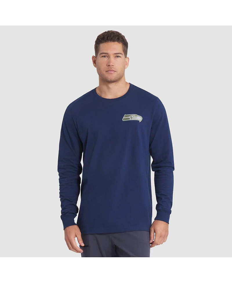 Nike Men's College Navy Seattle Seahawks 2025 Rivalries Collection Essential Long Sleeve T-Shirt
