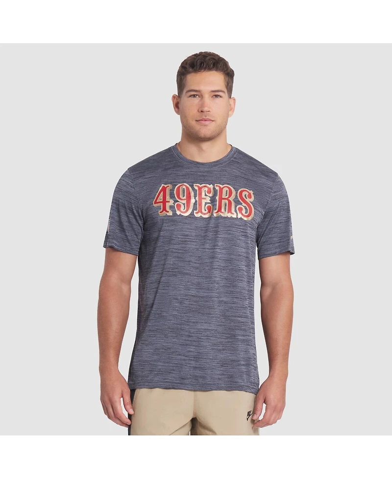Nike Men's Black San Francisco 49ers 2025 Rivalries Collection Sideline Velocity Dri-fit T-Shirt
