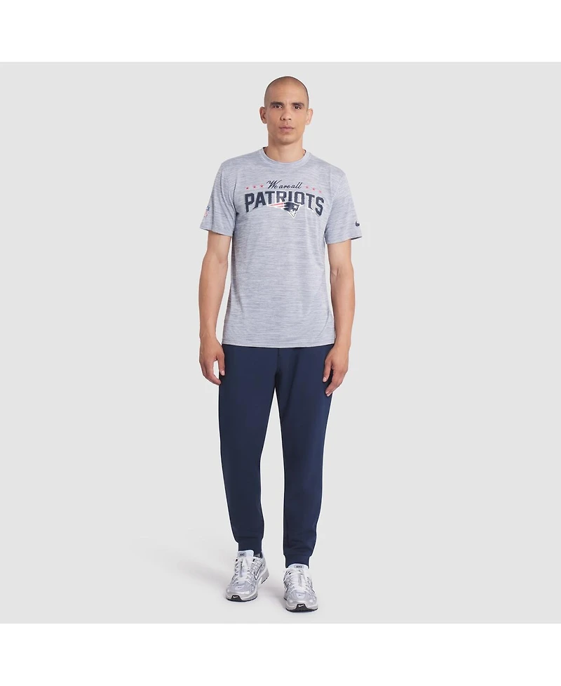 Nike Men's Silver New England Patriots 2025 Rivalries Collection Sideline Velocity Dri-fit T-Shirt