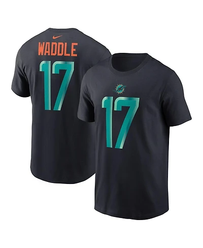 Nike Men's Jaylen Waddle Pitch Blue Miami Dolphins 2025 Rivalries Collection Player Name Number Jersey