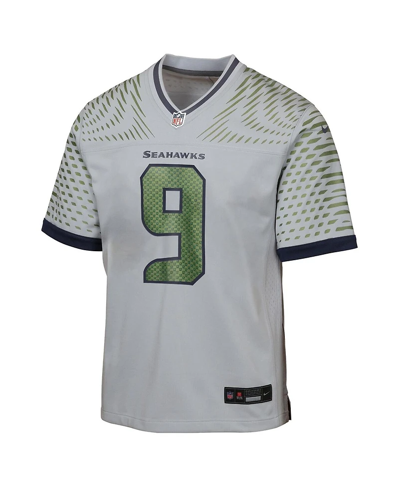 Nike Big Boys and Girls Kenneth Walker Iii Wolf Gray Seattle Seahawks 2025 Rivalries Collection Game Jersey