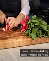 Ironwood Acacia Large End Grain Prep Station