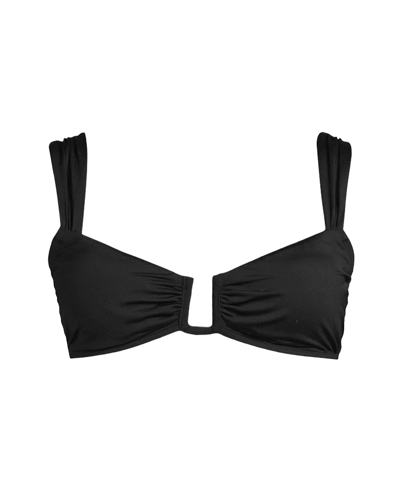 Lands' End Women's Rectangular Wire Bikini Top