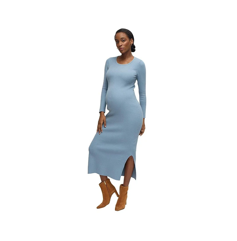 Ingrid + Isabel Maternity Long Sleeve Midi Sweater Dress