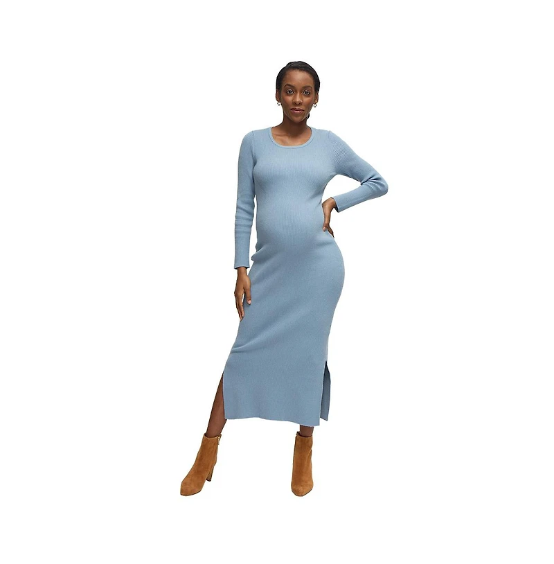 Ingrid + Isabel Maternity Long Sleeve Midi Sweater Dress