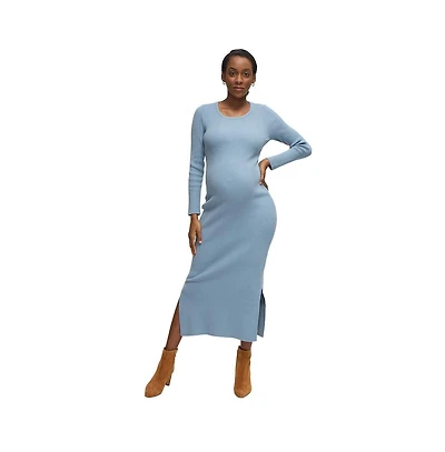 Ingrid + Isabel Maternity Long Sleeve Midi Sweater Dress