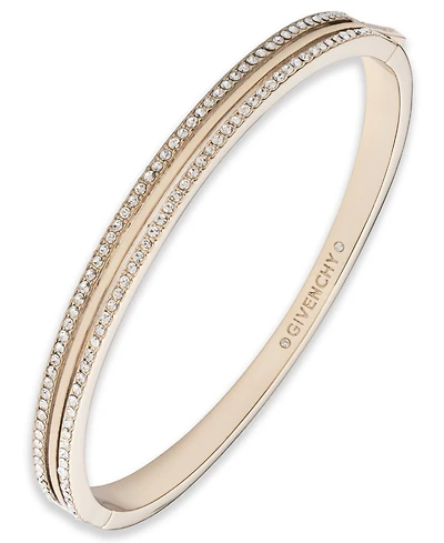 Givenchy Crystal Stone Gold-Tone Bangle Bracelet