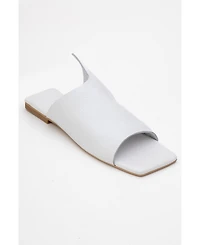 Forever & Always Shoes Orianna Leather Slide Sandal (Women)