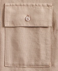 I.n.c. International Concepts Women's Tie-Sleeve Chambray Tie-Waist Blouse, Macy's Exclusive