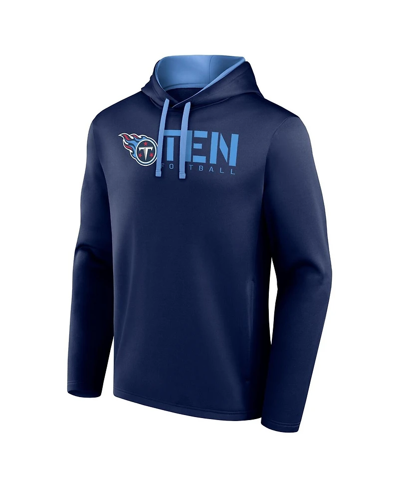 Logo Athletic Men's Navy Tennessee Titans Head Start Pullover Hoodie