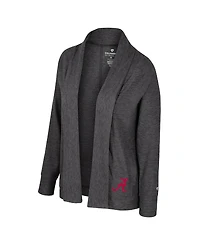 Colosseum Women's Charcoal Alabama Crimson Tide Dash Cardigan Sweater