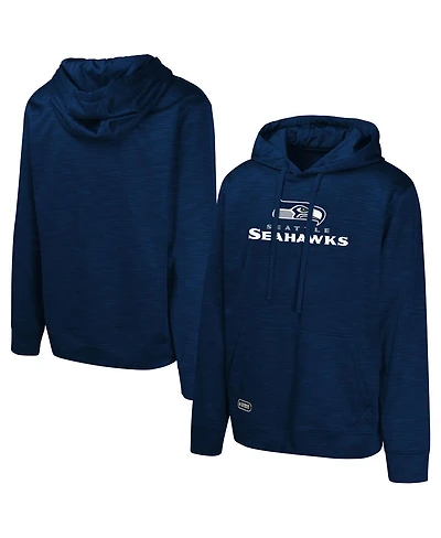 Outerstuff Men's College Navy Seattle Seahawks Streak Fleece Pullover Hoodie