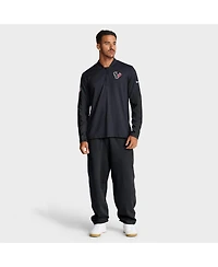 Nike Men's Navy Houston Texans Sideline Dri-fit Half-Zip Pullover